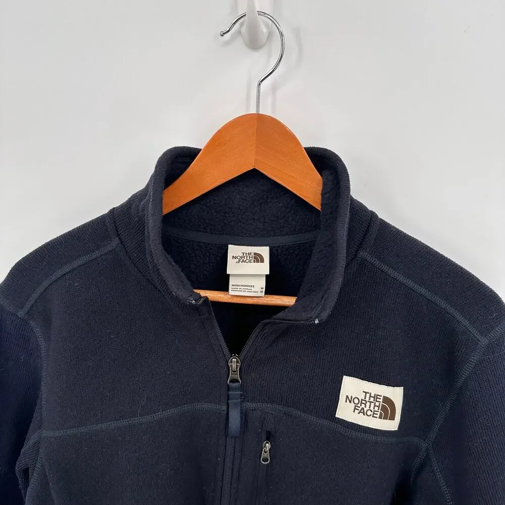 THE NORTH FACE Men's Gordon Lyons Full Zip Up Navy Fleece Jacket // M